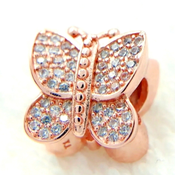 Pandora rose gold butterfly charm Clearance